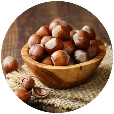 Emotion Candle mit echtem, natürlichen Düften wie Haselnussduft.